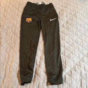 Nike Kids Olive Joggers with Logo